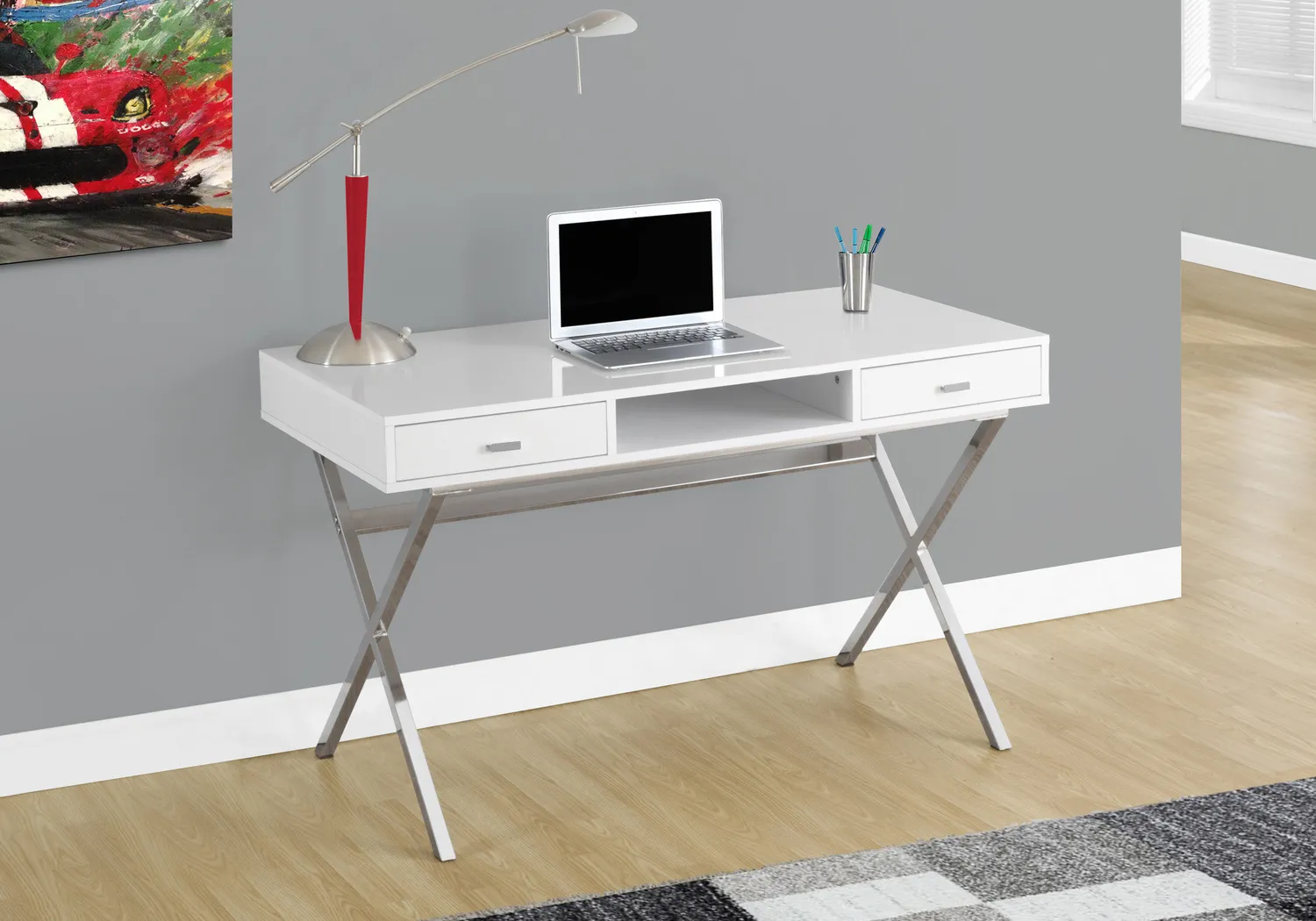 Pearlpointy White Desk - Thumbnail - Image 2