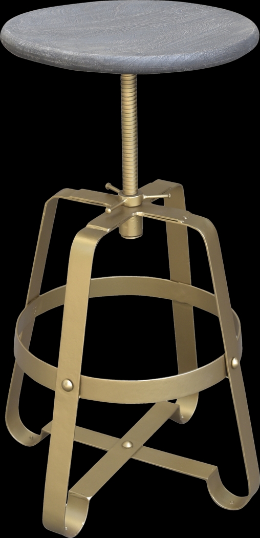 Pearman Gold Adjustable Swivel Barstool - Thumbnail - Image 4