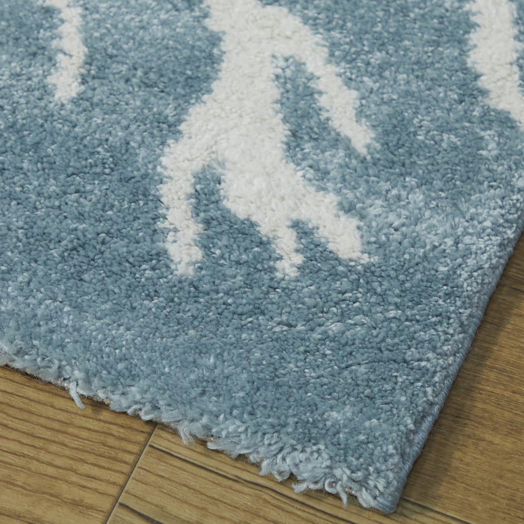 Peavine Teal 5'3 x 7' Rug - Thumbnail - Image 4