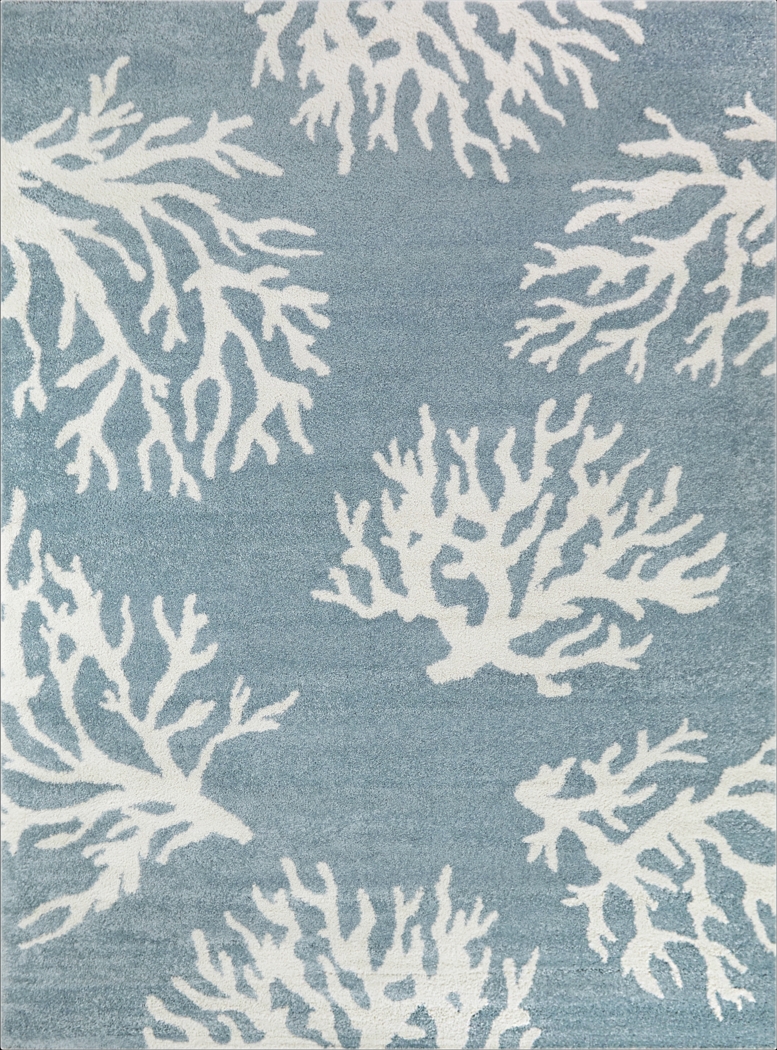 Peavine Teal 5'3 x 7' Rug - Thumbnail - Image 1