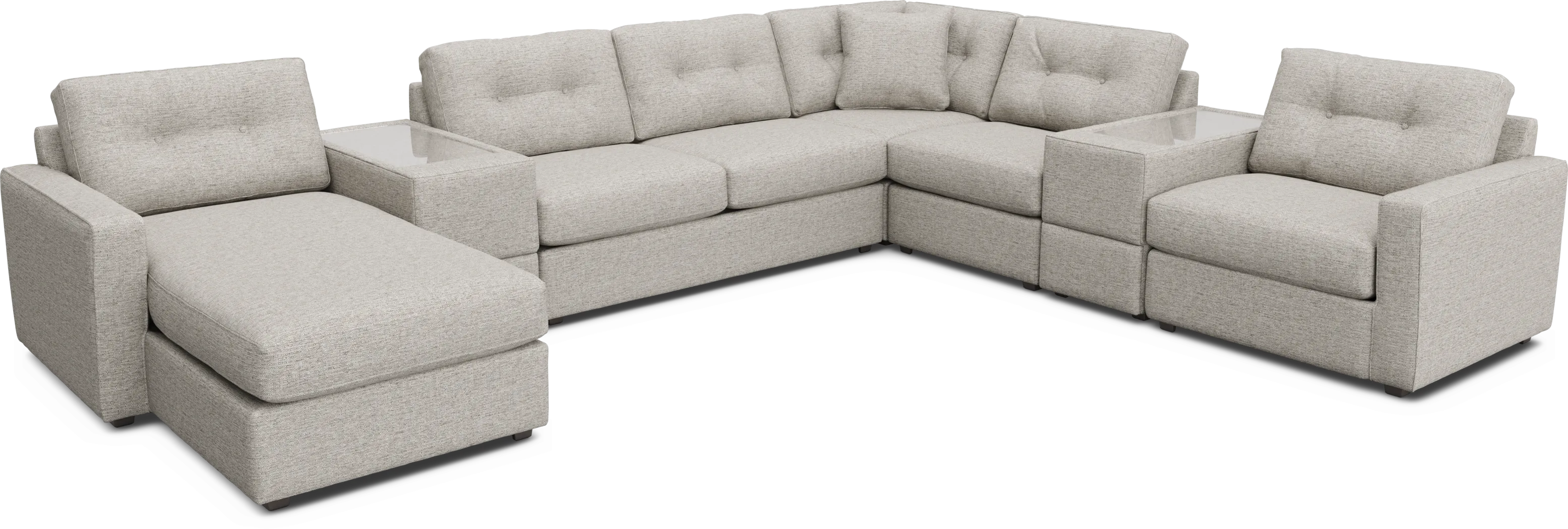 Pebble 7 Pc ModularOne Gel Foam Sleeper - Thumbnail - Image 1
