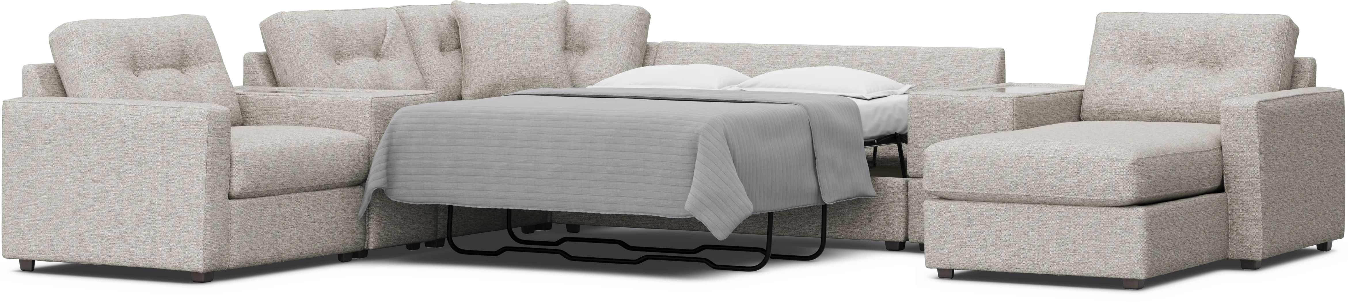 Pebble 7 Pc ModularOne Gel Foam Sleeper - Thumbnail - Image 4