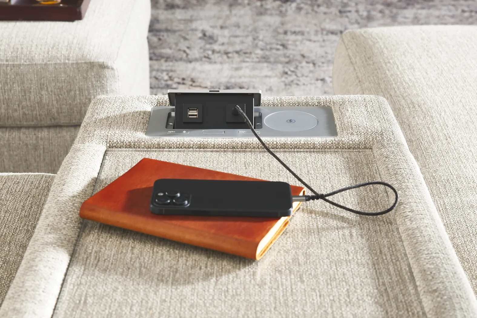 Pebble 7 Pc ModularOne Sleeper with Media Consoles - Thumbnail - Image 6