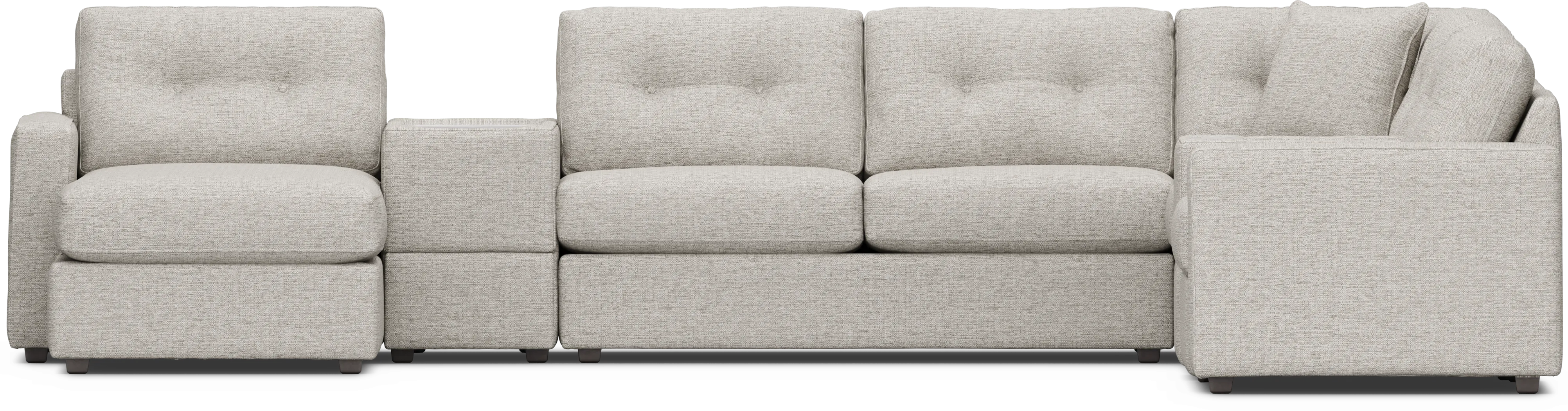 Pebble 7 Pc ModularOne Sleeper with Media Consoles - Thumbnail - Image 4