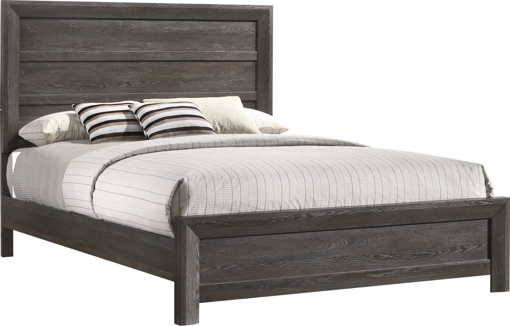 Pebble Mountain Gray 3 Pc King Bed - Thumbnail - Image 1