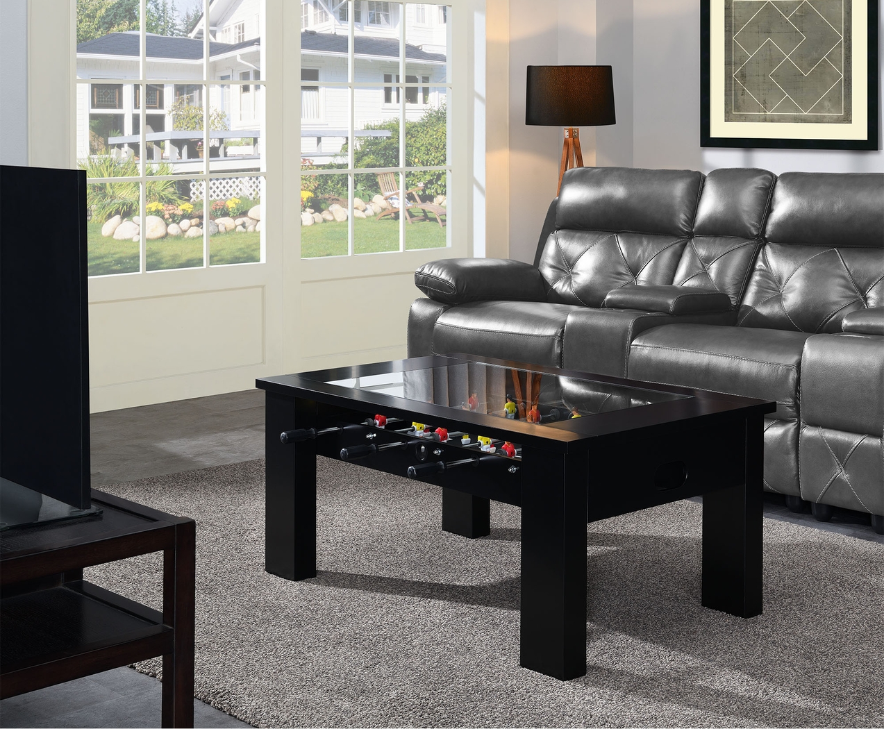 Peekskill Black Foosball Gaming Table - Thumbnail - Image 2