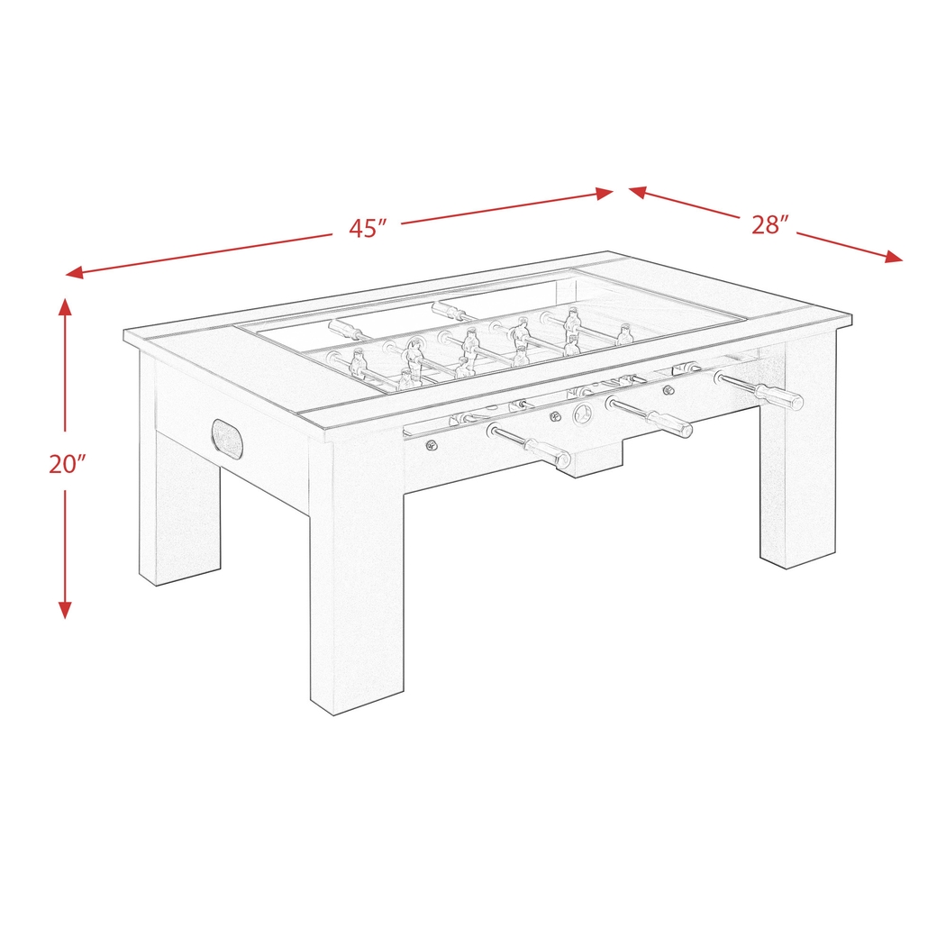 Peekskill Black Foosball Gaming Table - Thumbnail - Image 12