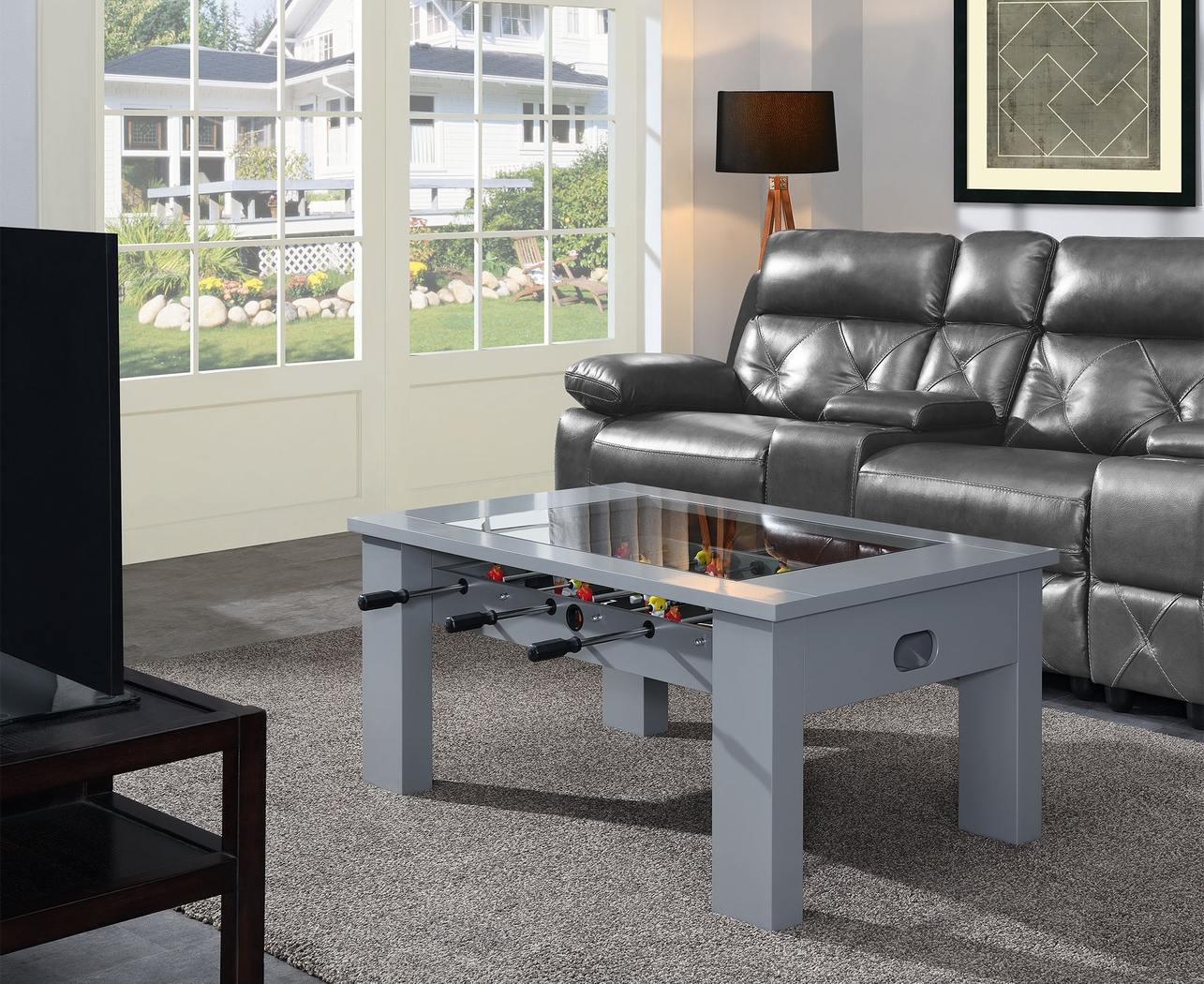 Peekskill Gray Foosball Gaming Table - Thumbnail - Image 2