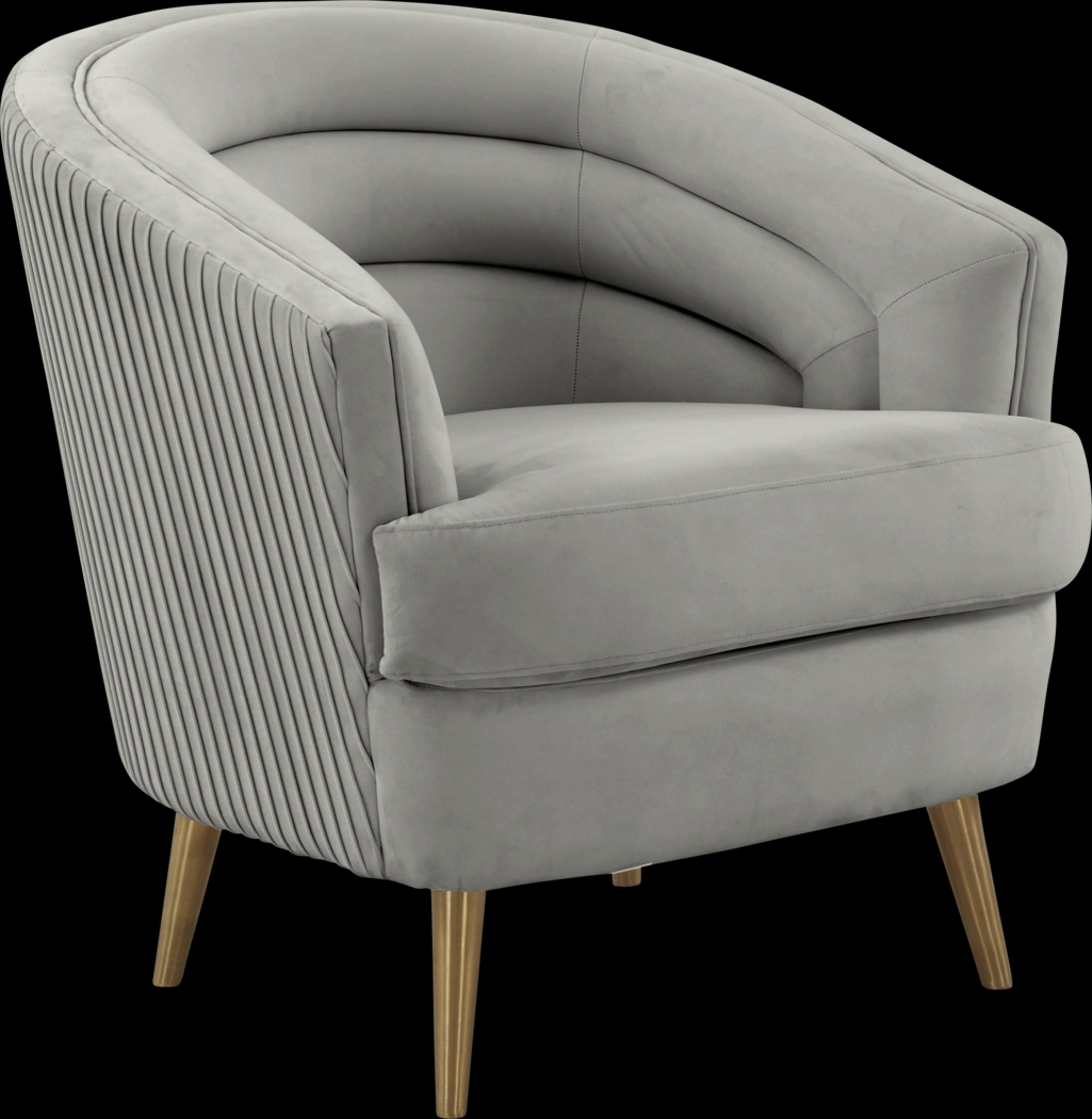 Pelanconi Gray Accent Chair - Thumbnail - Image 1