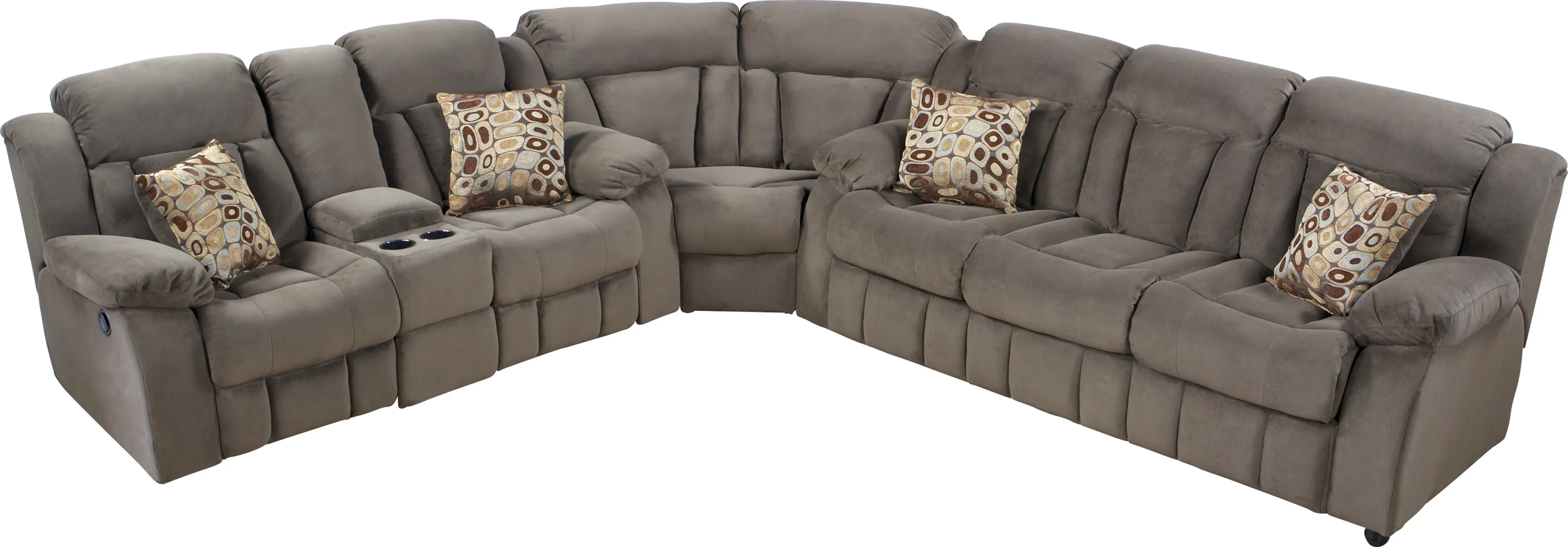 Pelham Brown 3 Pc Sectional - Thumbnail - Image 1