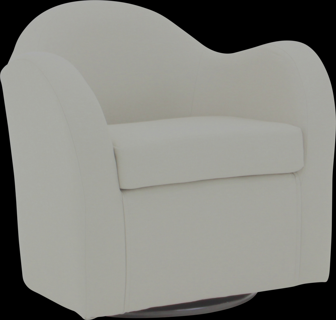 Peliel Beige Swivel Accent Chair - Thumbnail - Image 1