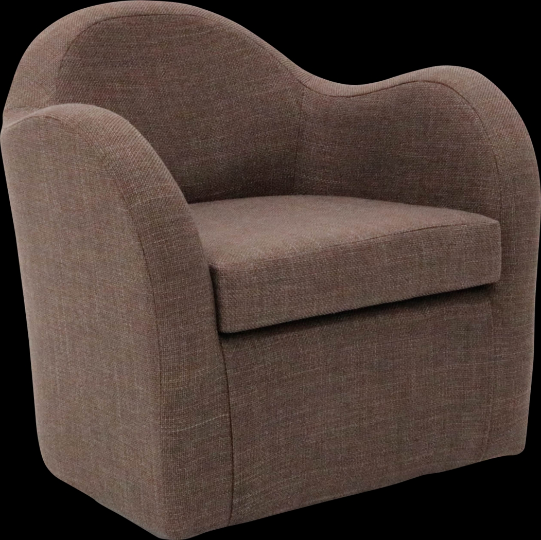 Peliel Brown Swivel Accent Chair - Thumbnail - Image 3