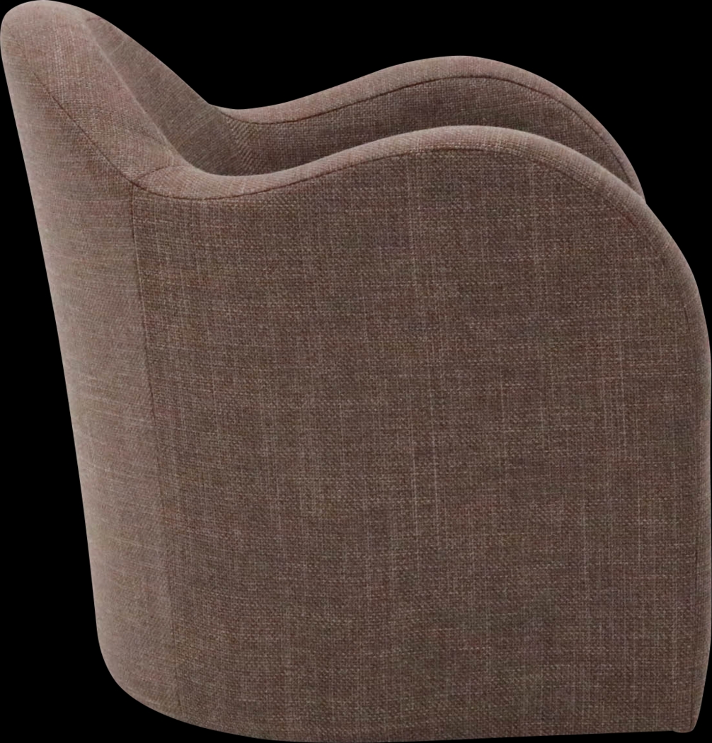 Peliel Brown Swivel Accent Chair - Thumbnail - Image 4