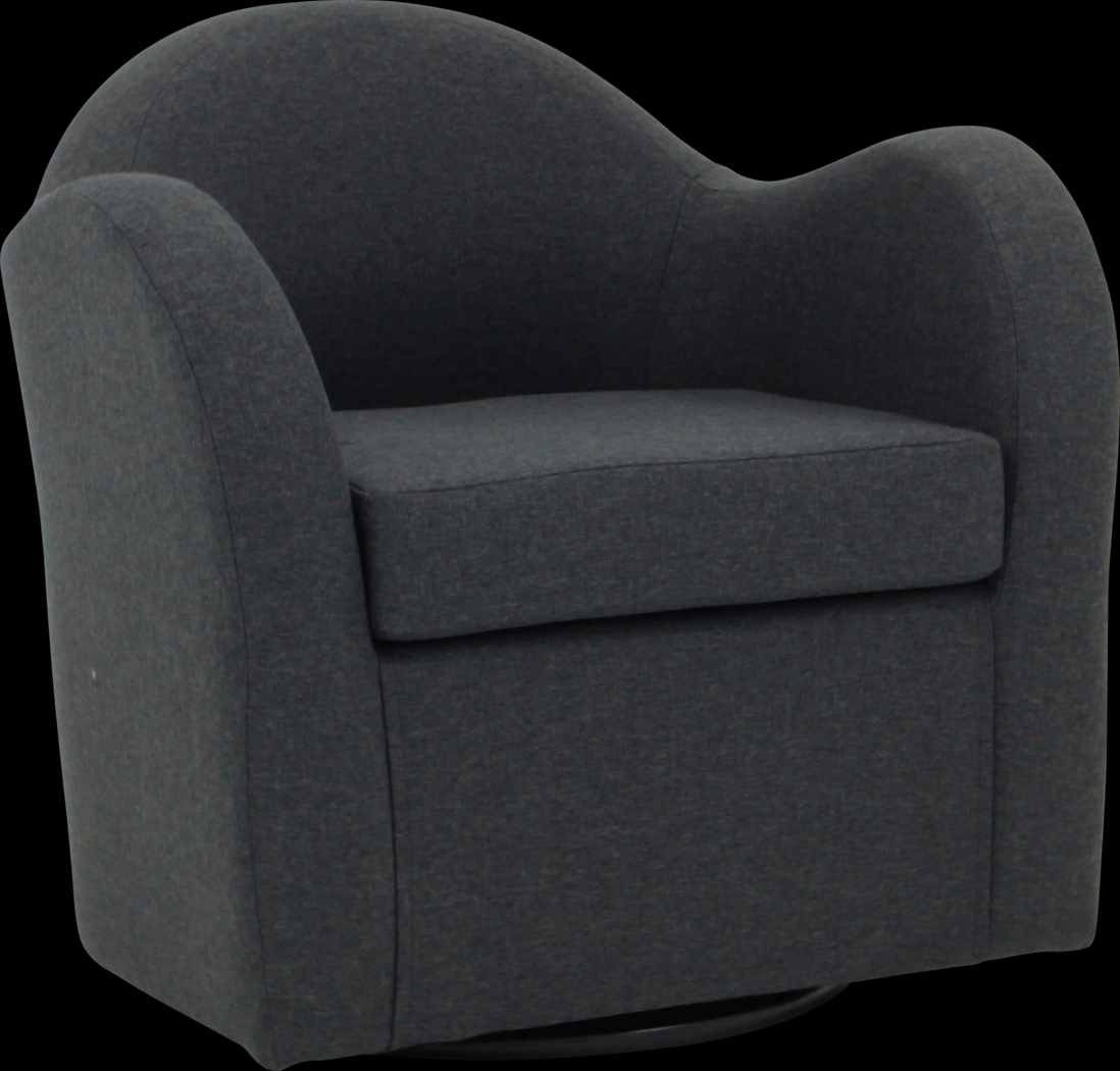 Peliel Gray Swivel Accent Chair - Thumbnail - Image 1