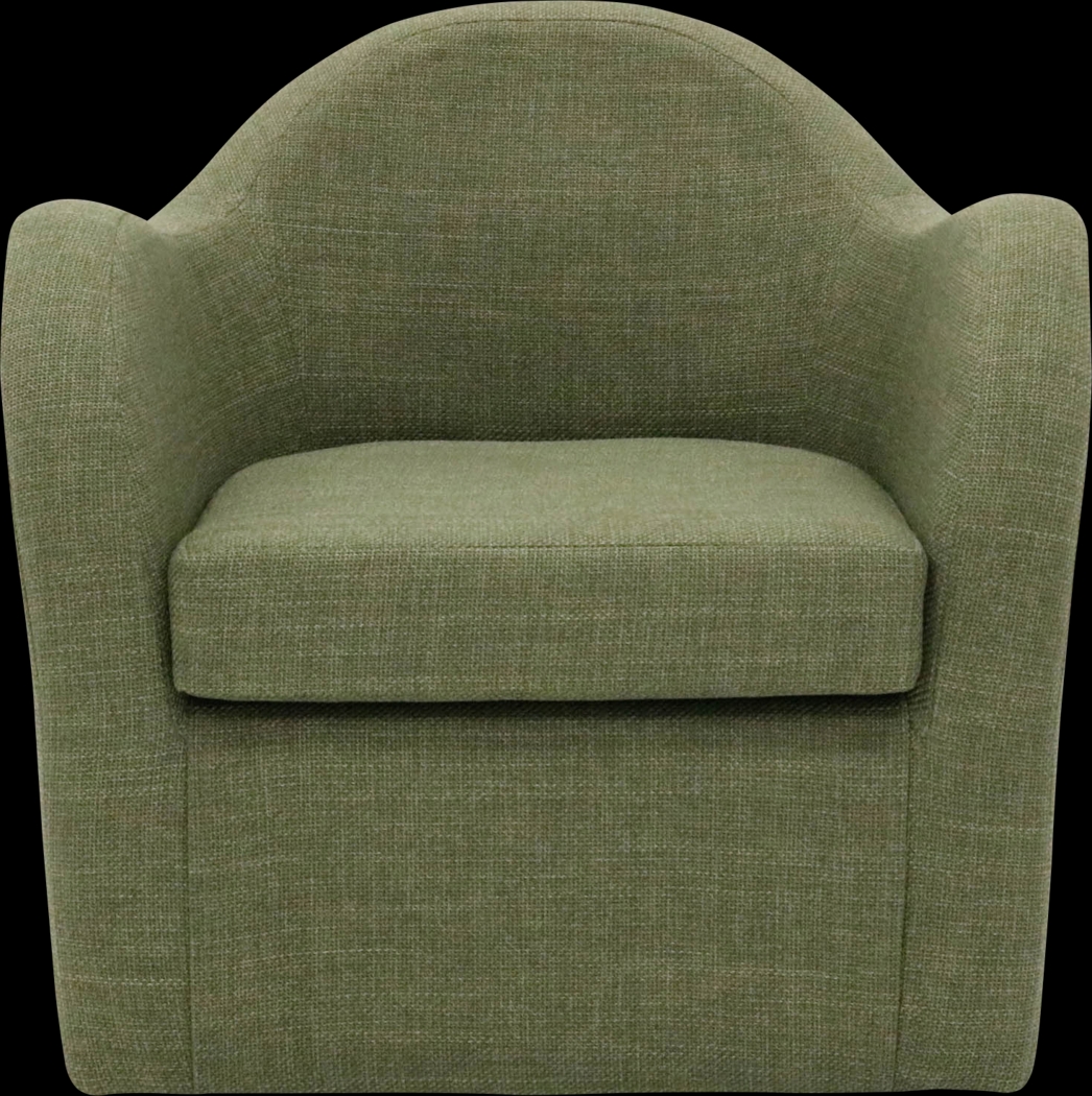Peliel Green Swivel Accent Chair - Thumbnail - Image 1