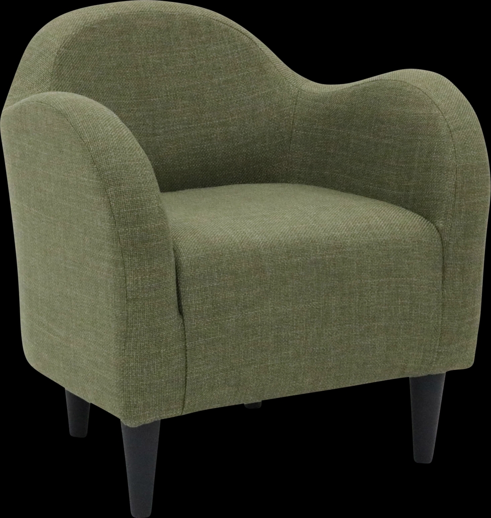 Peliel II Green Accent Chair - Thumbnail - Image 3