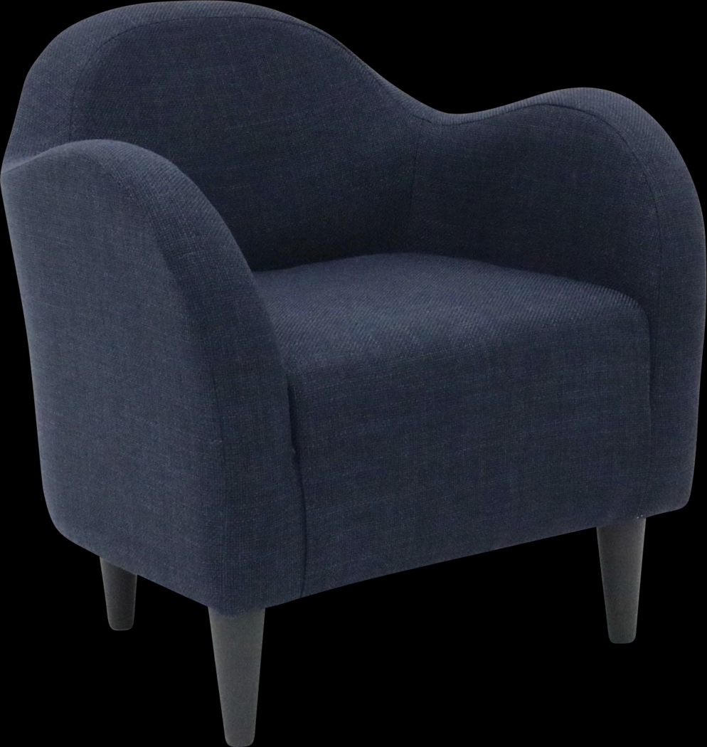 Peliel II Navy Accent Chair - Thumbnail - Image 2