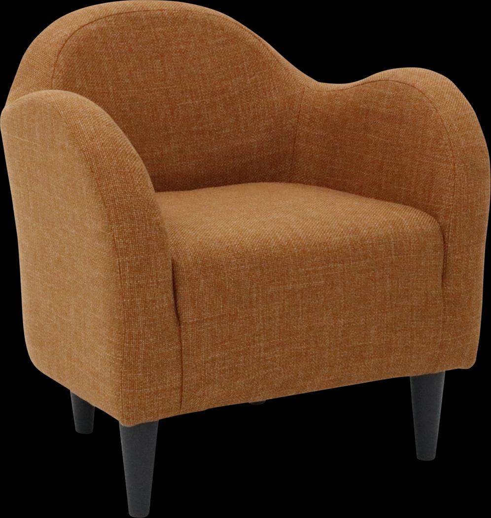 Peliel II Orange Accent Chair - Thumbnail - Image 3