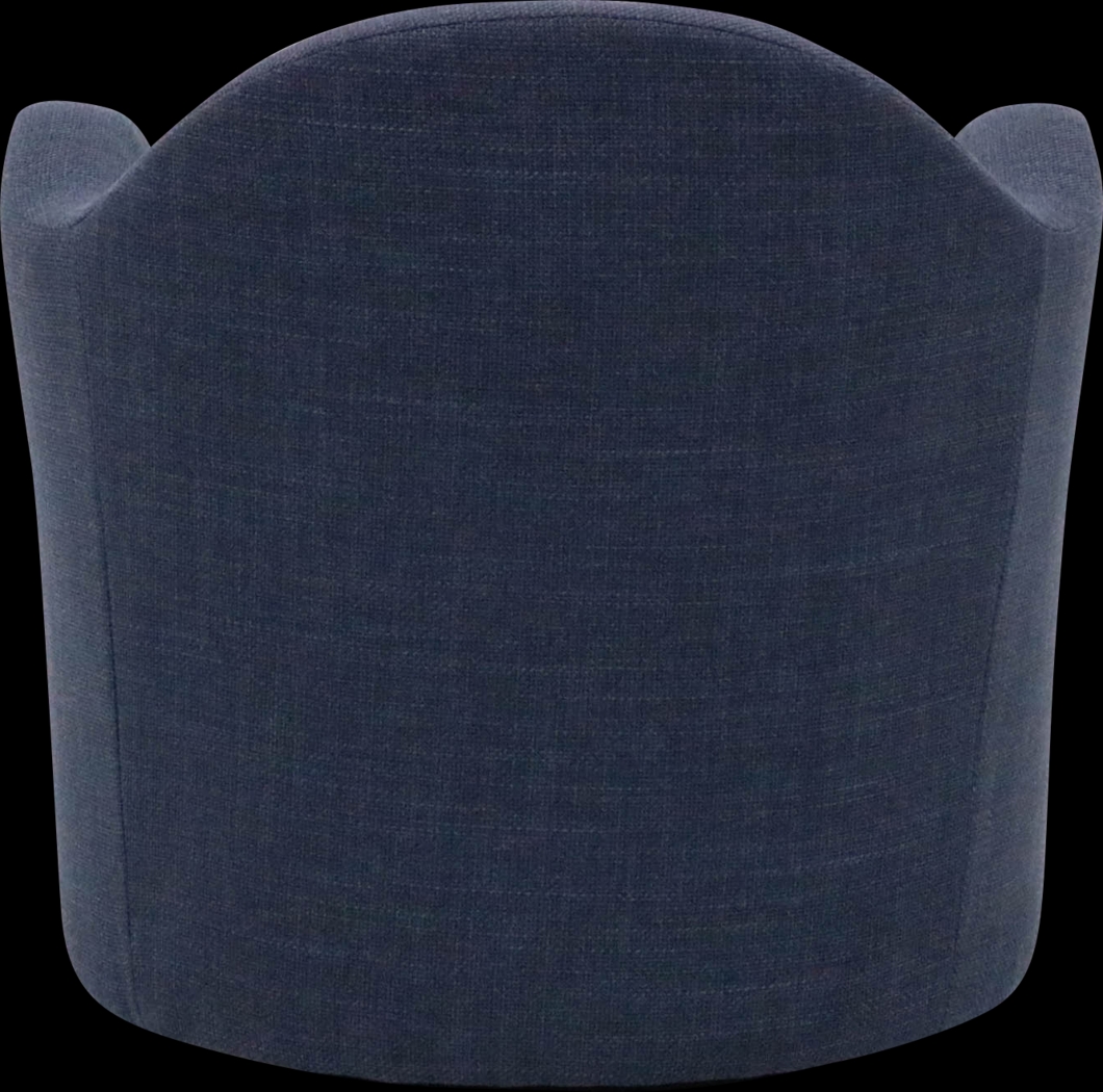 Peliel Navy Swivel Accent Chair - Thumbnail - Image 4