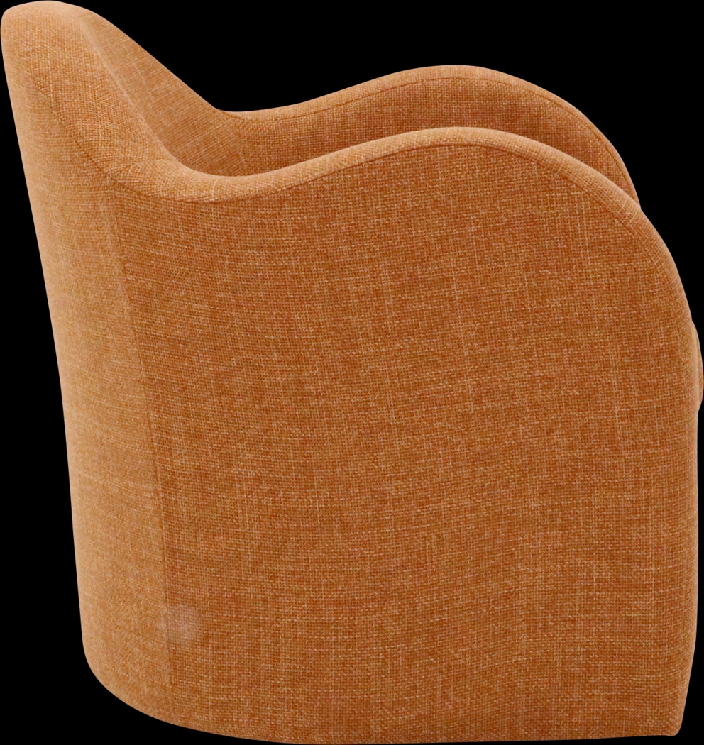 Peliel Orange Swivel Accent Chair - Thumbnail - Image 2