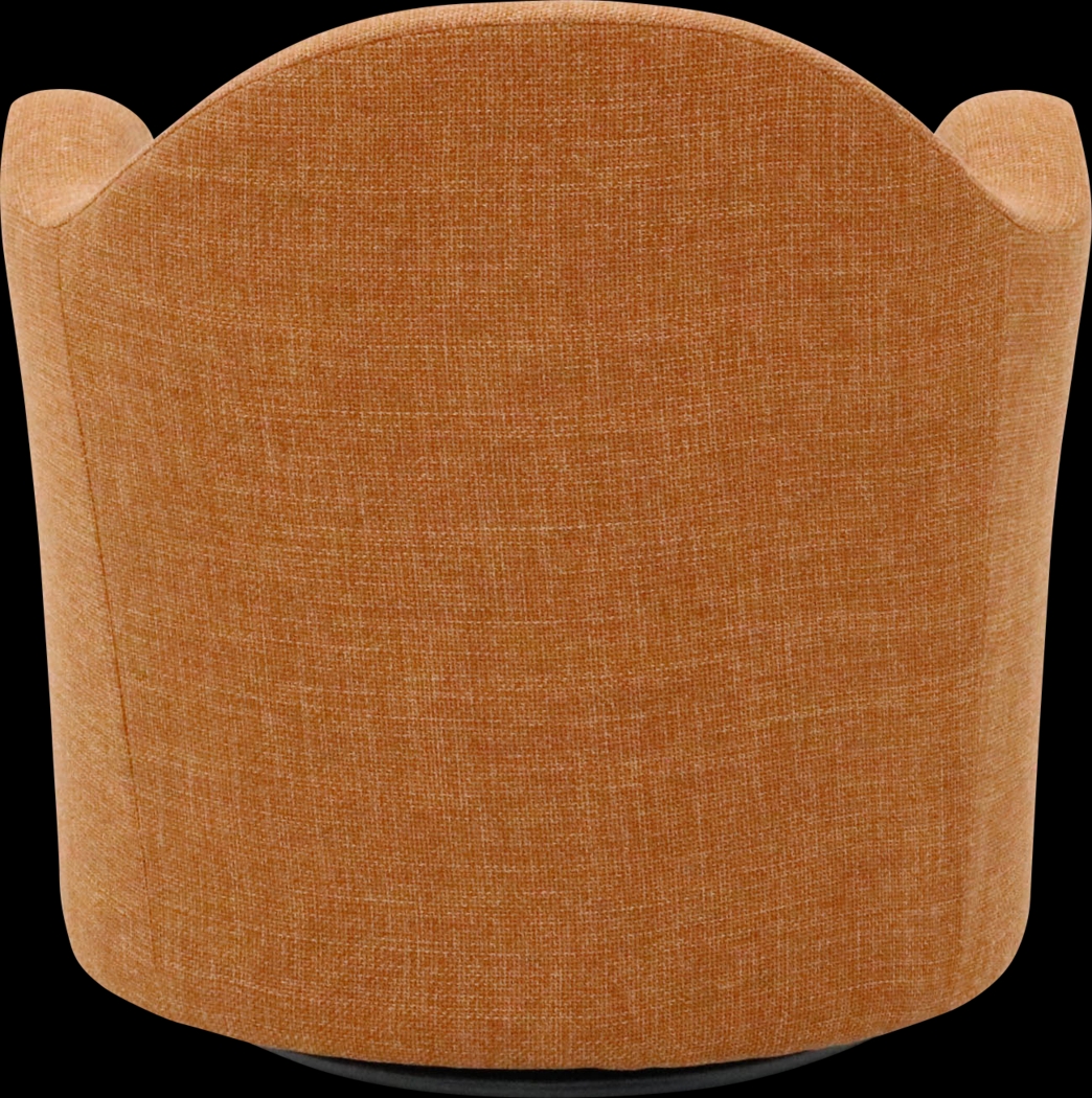 Peliel Orange Swivel Accent Chair - Thumbnail - Image 4