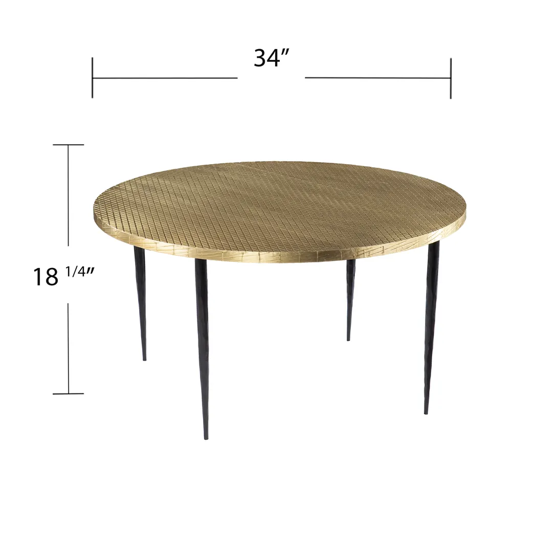 Pellinore Brass Cocktail Table - Image 5