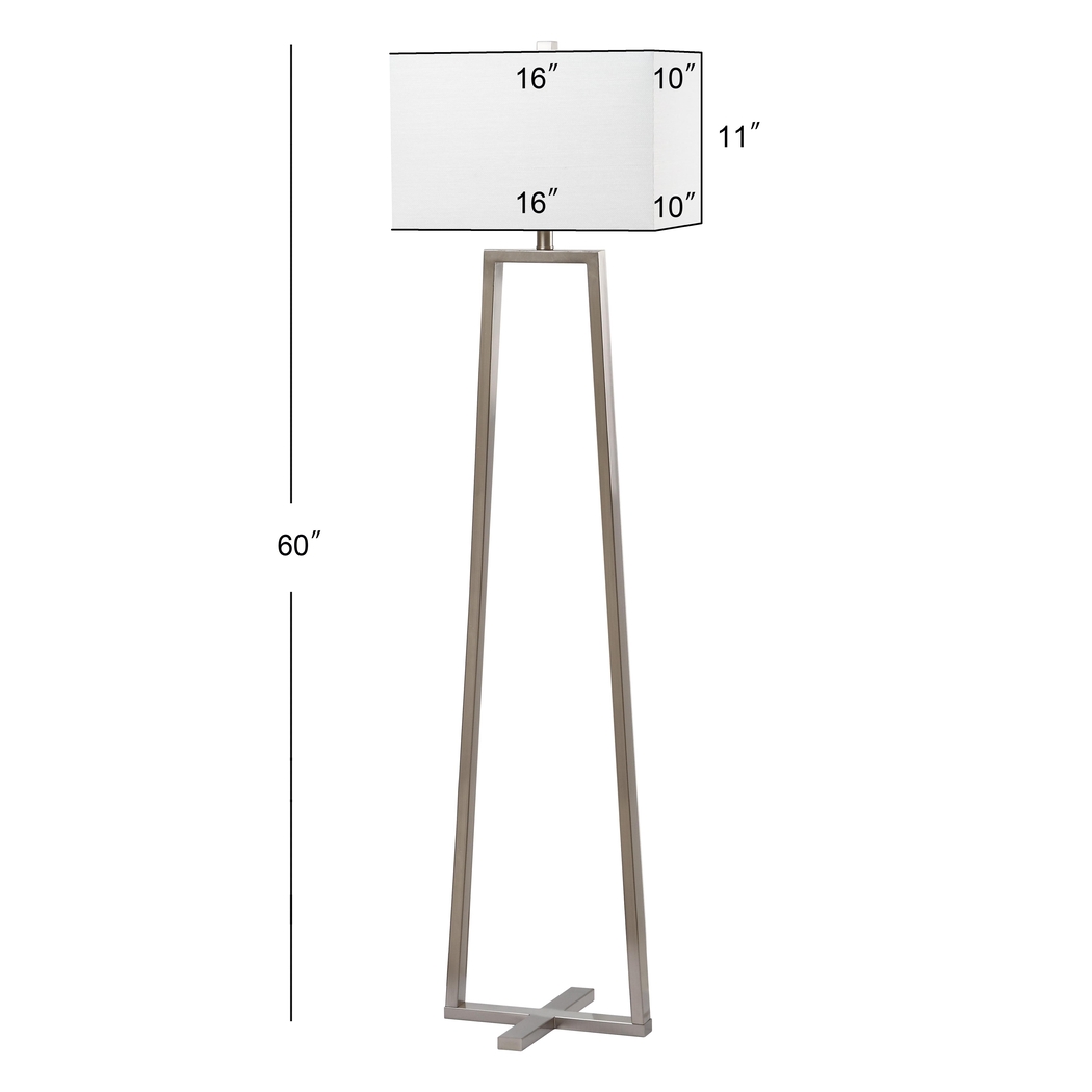 Pelouze Isle Silver Floor Lamp - Thumbnail - Image 2