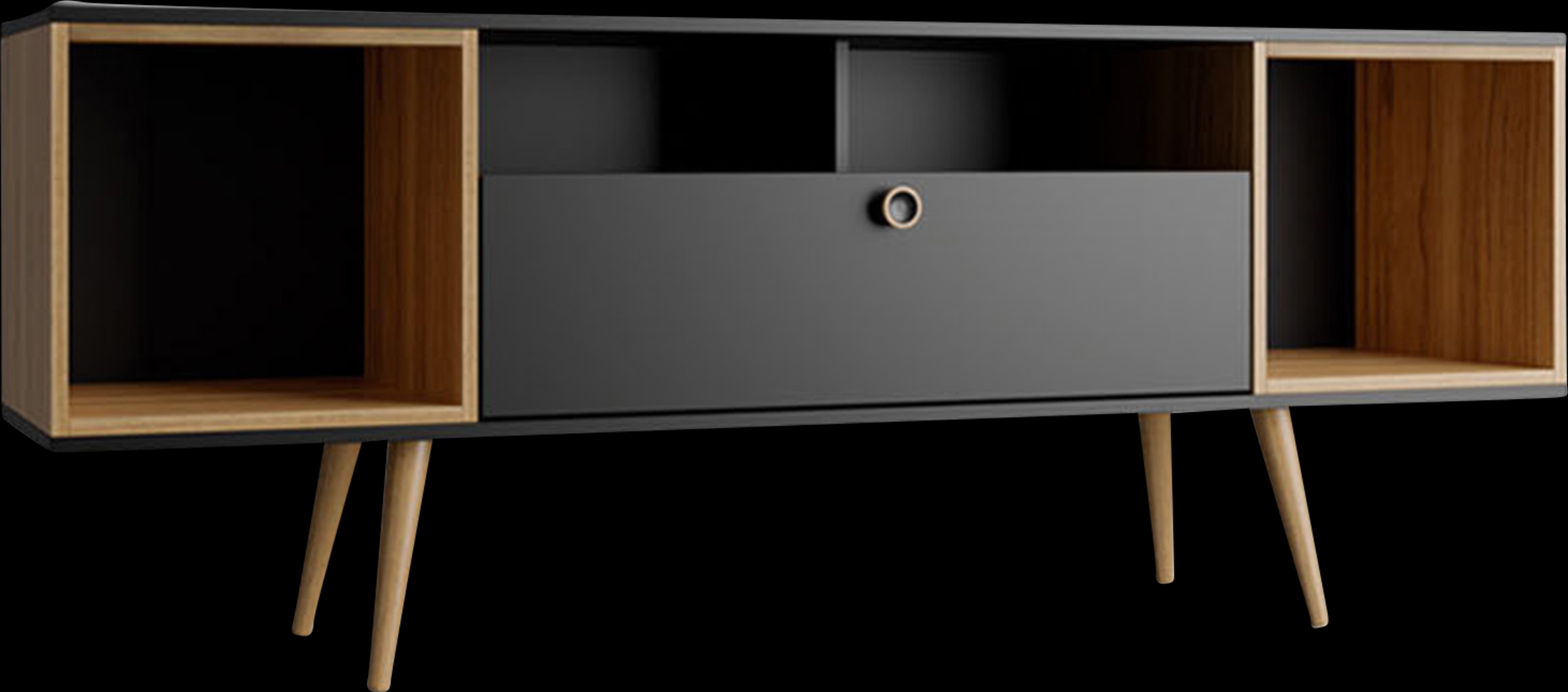 Pelto Black 63 in. Console - Thumbnail - Image 4