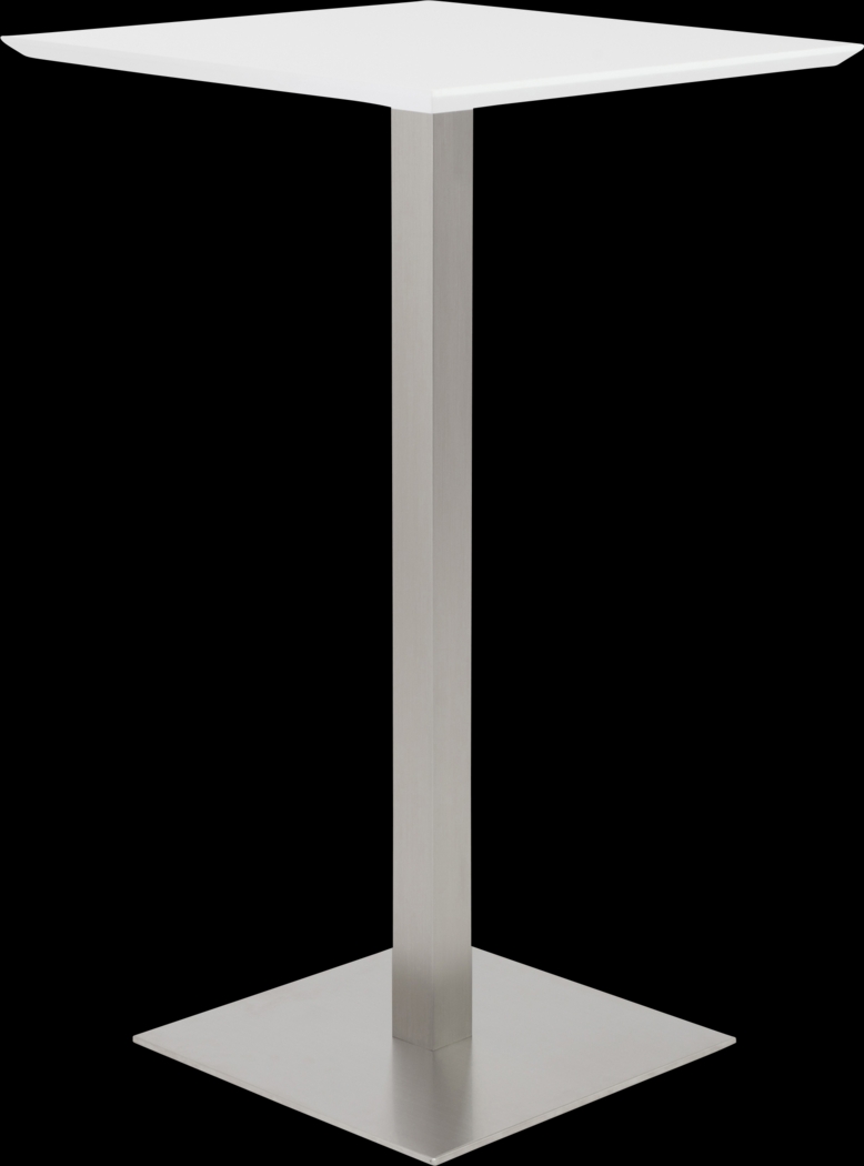 Pembina White Bar Table - Thumbnail - Image 1