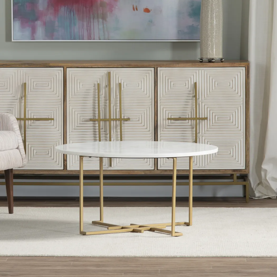 Pembroke White Cocktail Table - Thumbnail - Image 3