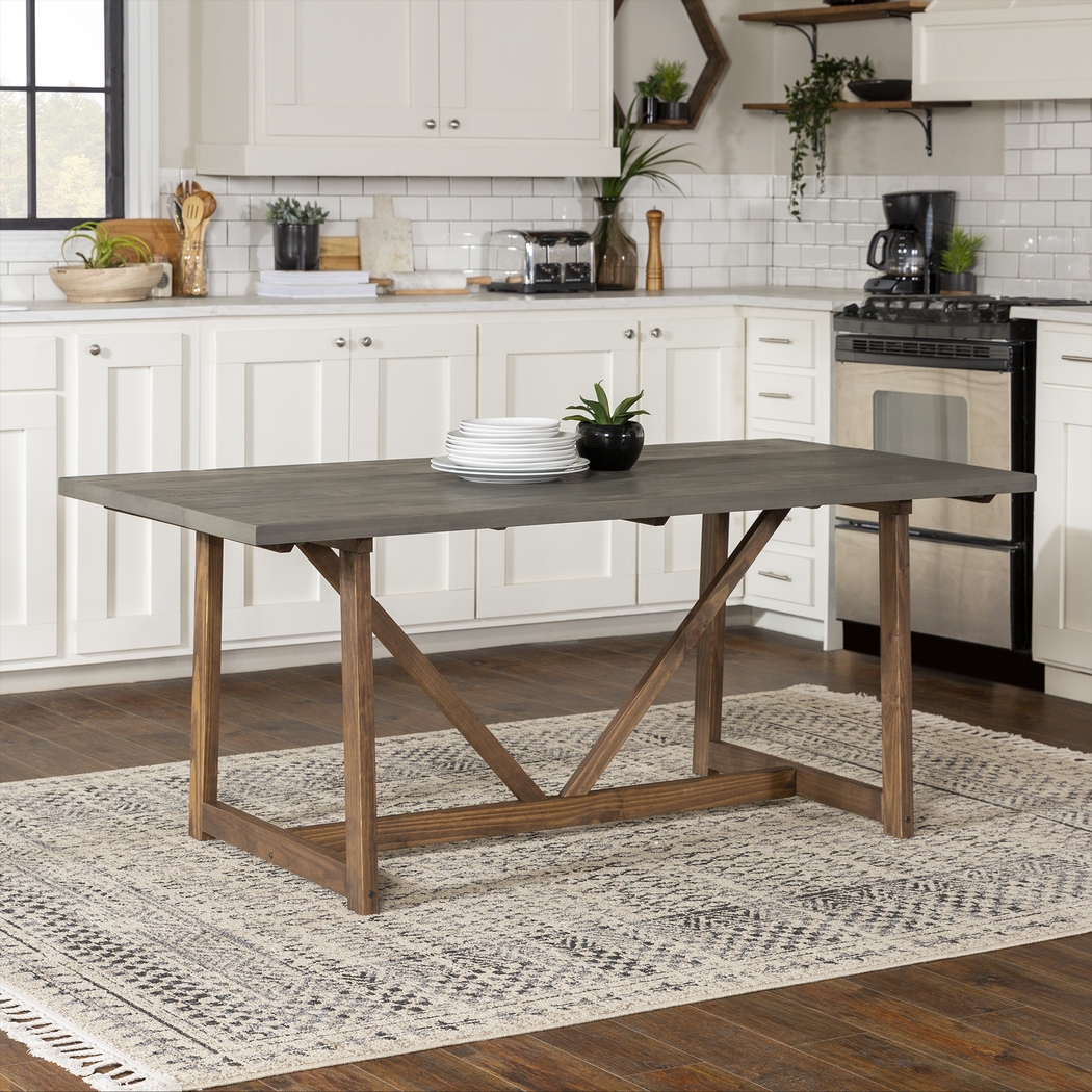 Pembrooke Gray Dining Table - Thumbnail - Image 3