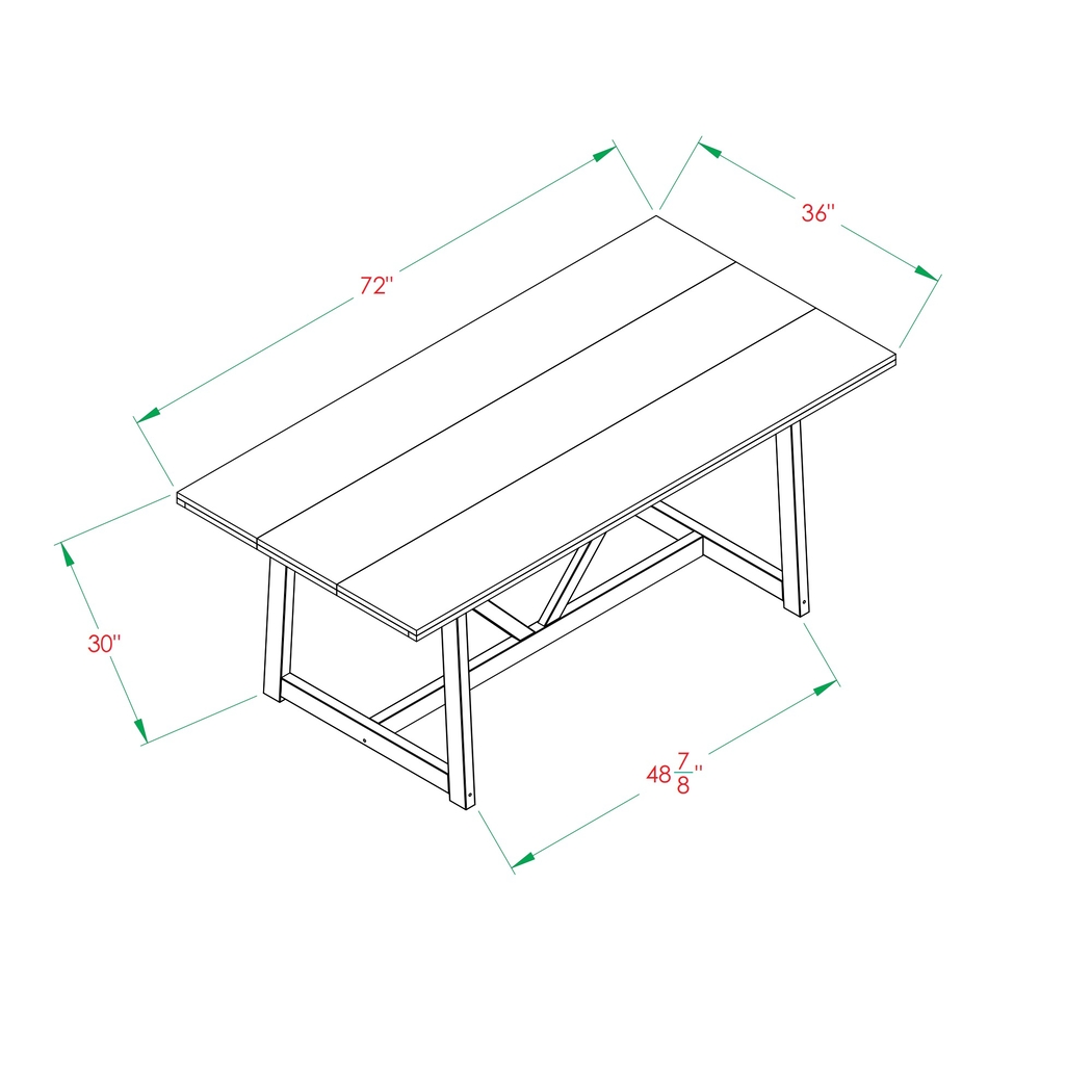Pembrooke Gray Dining Table - Thumbnail - Image 10