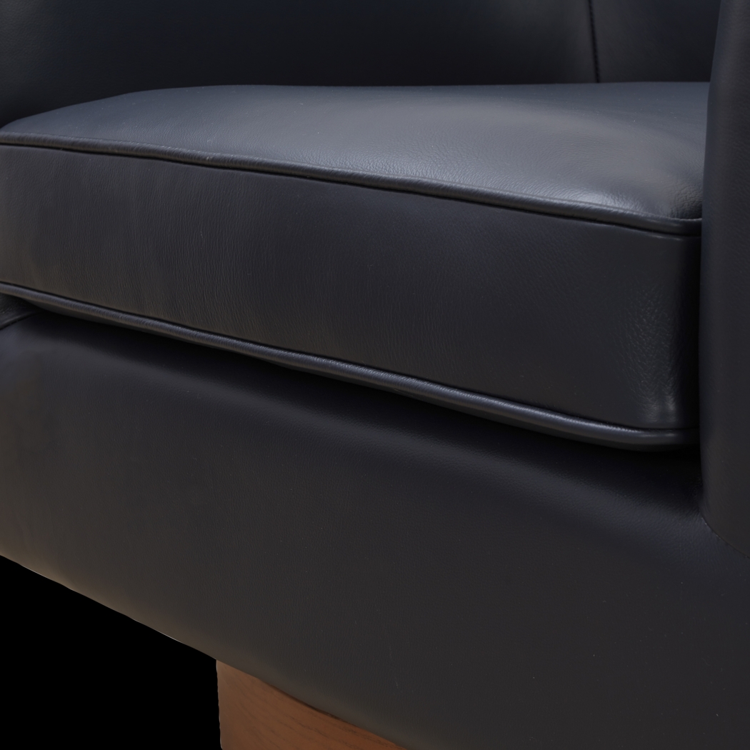 Penasco Dark Blue Swivel Accent Chair - Thumbnail - Image 6