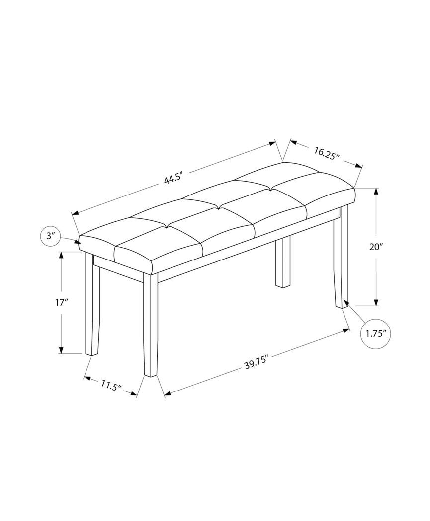 Pendorff Cream Dining Bench - Thumbnail - Image 11