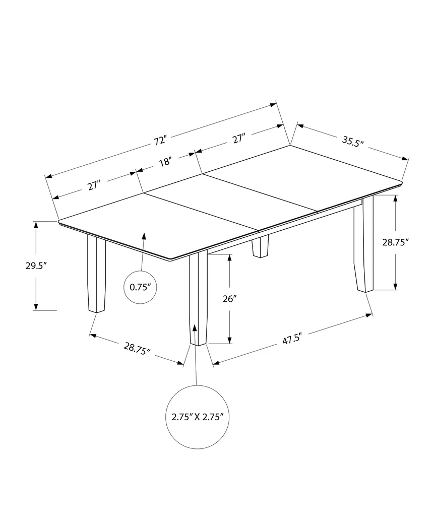 Pendorff Gray Dining Table - Thumbnail - Image 5
