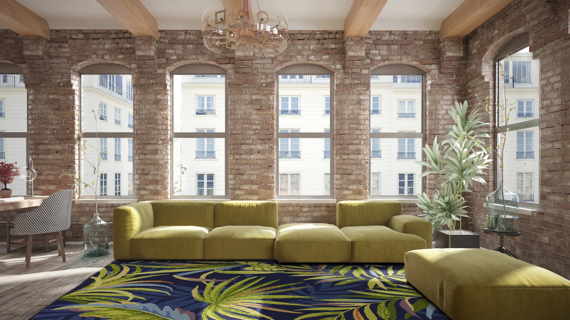 Penesby Blue 7'6 x 9'6 Rug - Thumbnail - Image 2