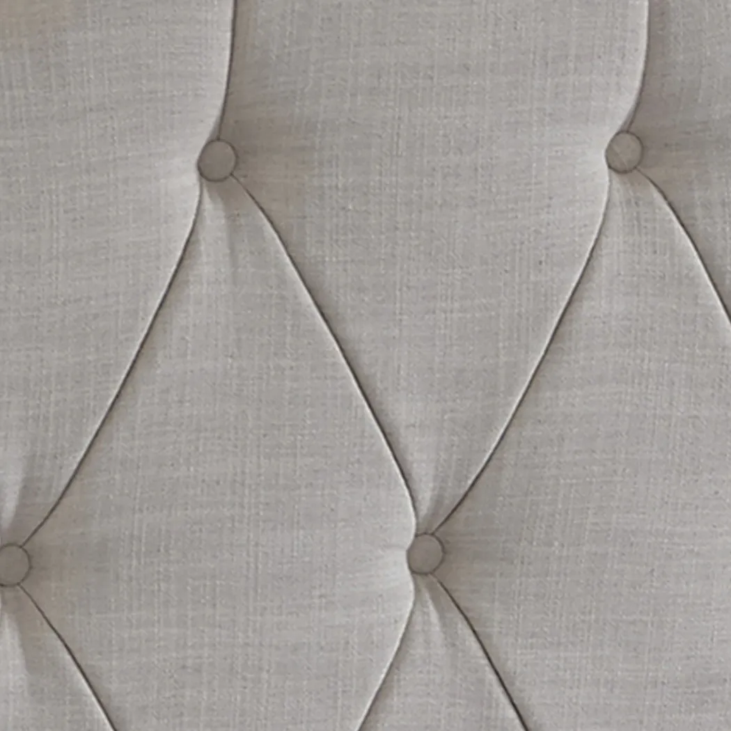 Penina Beige King Upholstered Bed - Thumbnail - Image 3