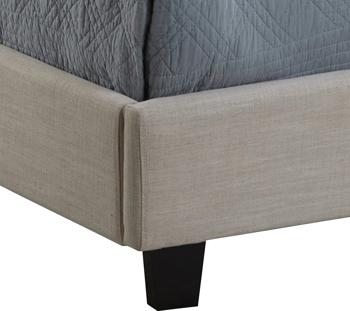 Penina Beige King Upholstered Bed - Thumbnail - Image 4