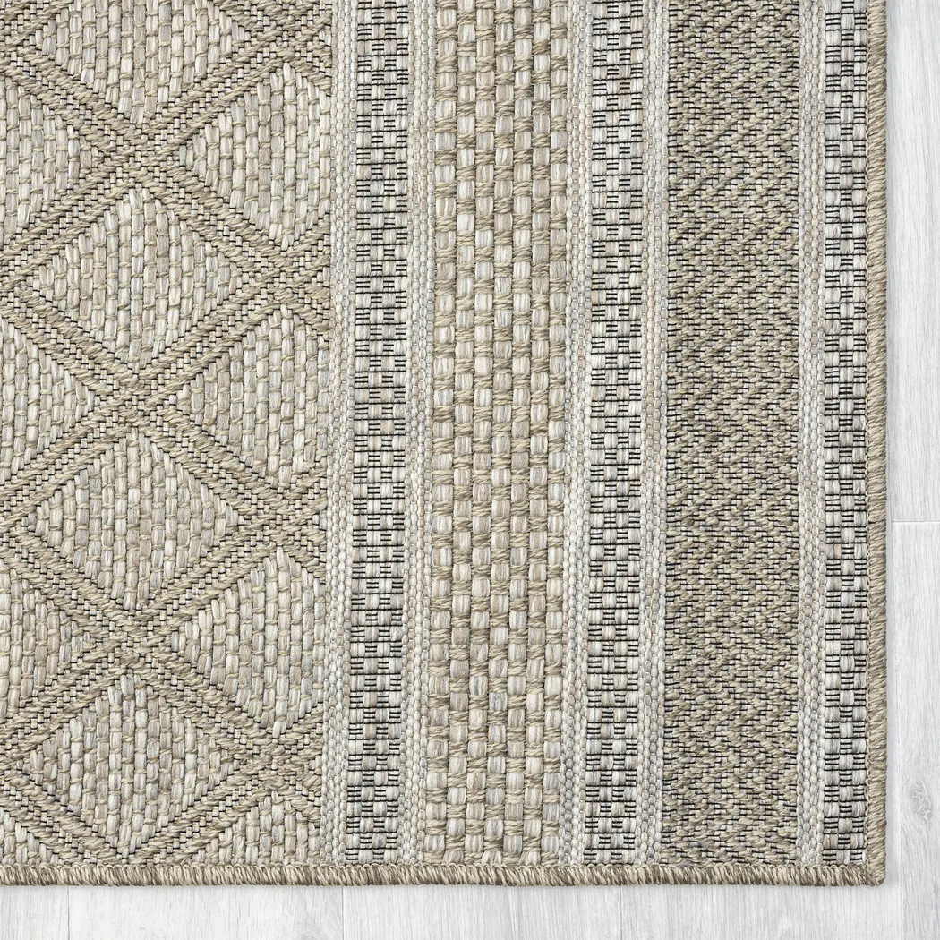 Penmont Tan 5' x 7' Indoor/Outdoor Rug - Image 8