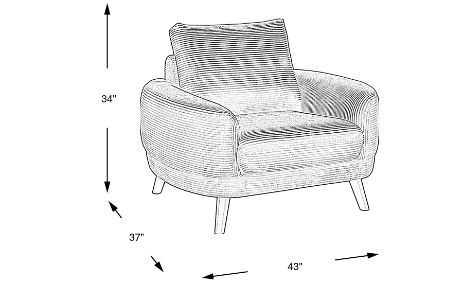 Dimension Image. Please refer to the Dimension Tab on this page for dimension details.