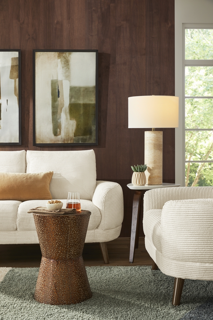 Penn Station Cream Sofa - Thumbnail - Image 3