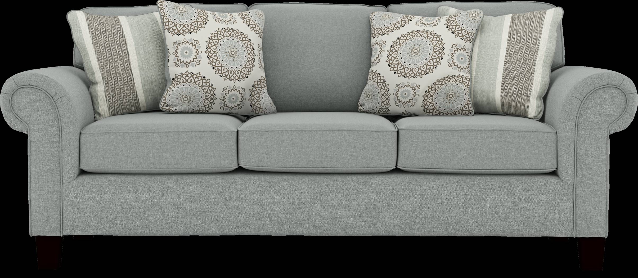 Pennington Blue 7 Pc Living Room with Sleeper Sofa - Thumbnail - Image 2