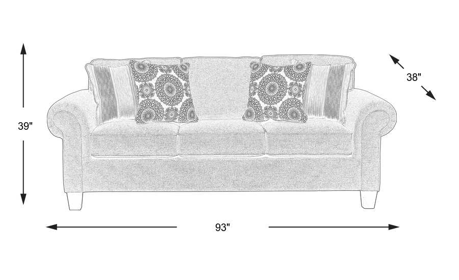 Dimension Image. Please refer to the Dimension Tab on this page for dimension details.