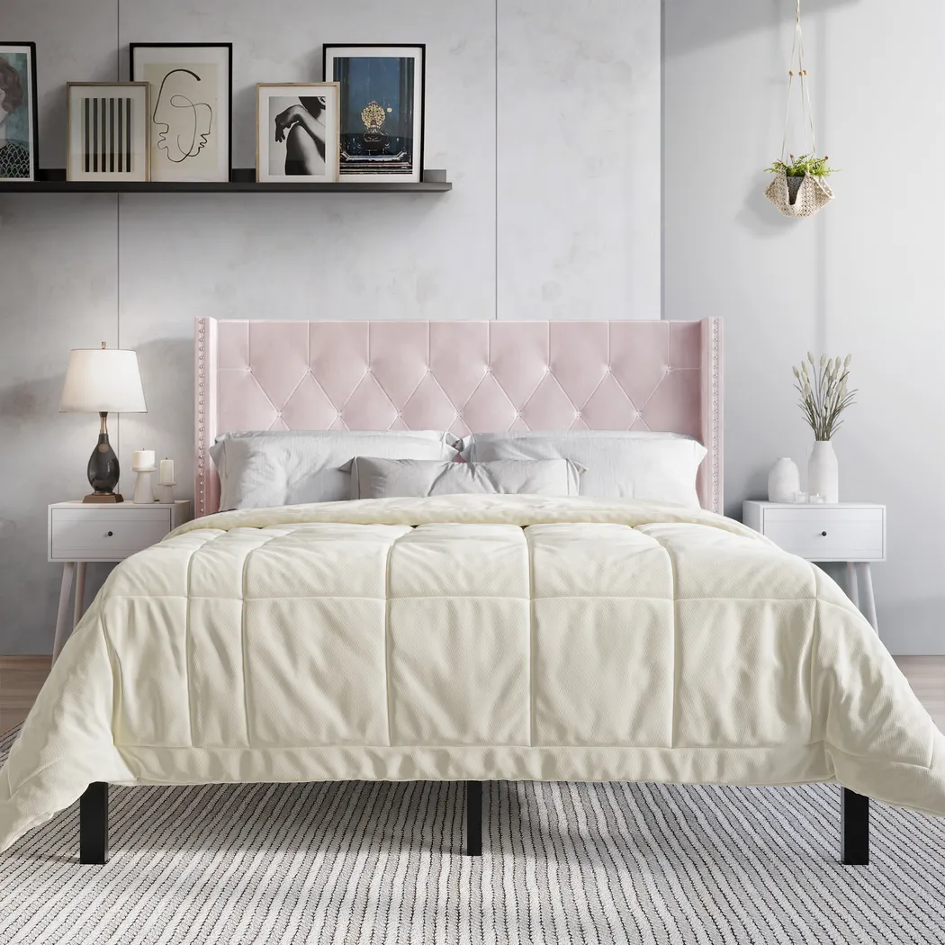 Penroselane Pink Queen Bed with 2 Nightstands - Thumbnail - Image 2