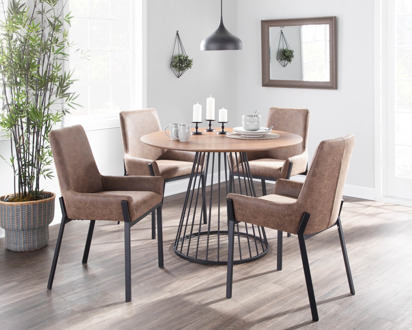 Pentland Brown Side Chair, Set of 2 - Thumbnail - Image 9