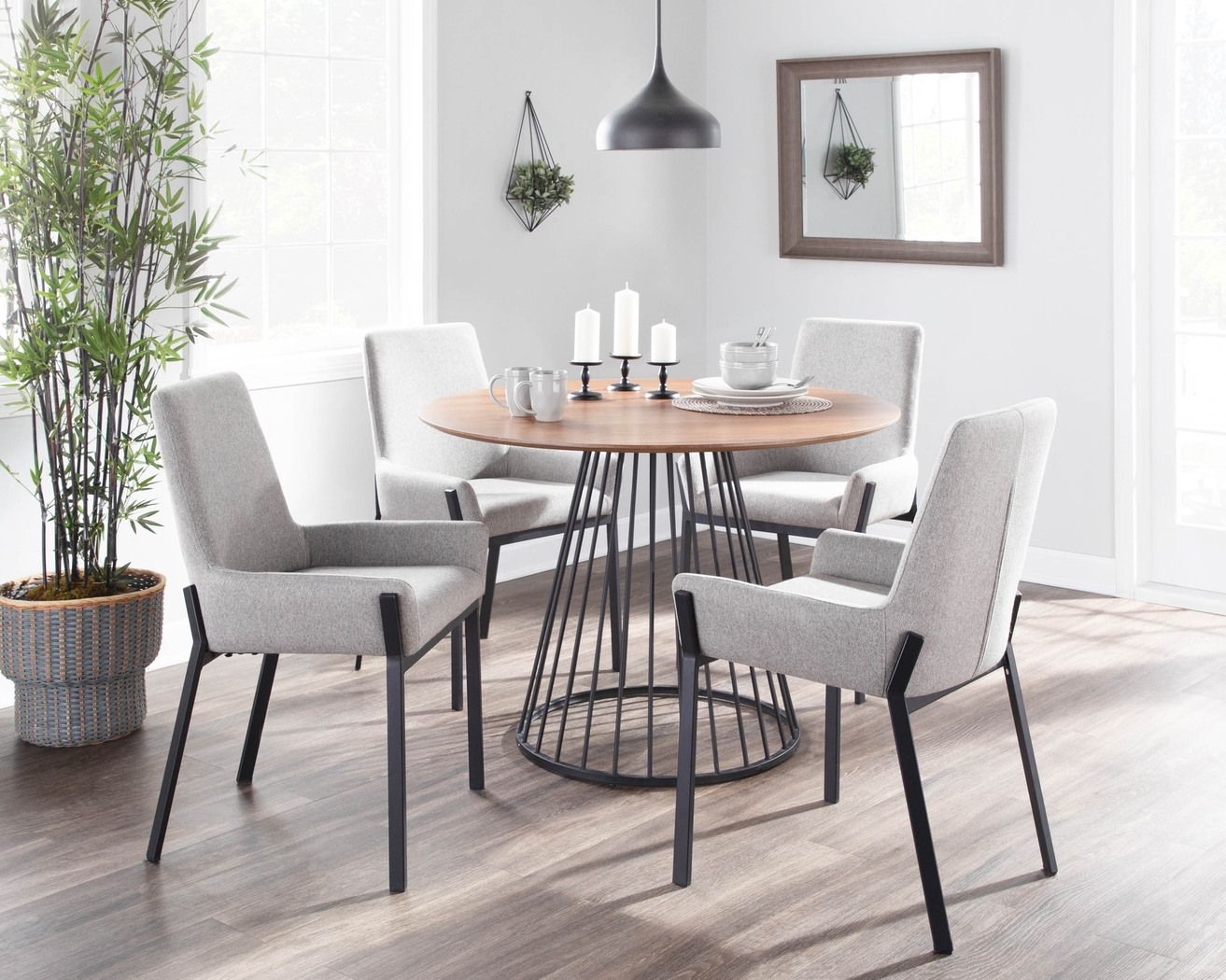 Pentland Gray Side Chair, Set of 2 - Thumbnail - Image 9