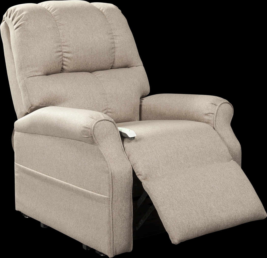 Pentonshire Beige Lift Chair Dual Power Recliner - Thumbnail - Image 4