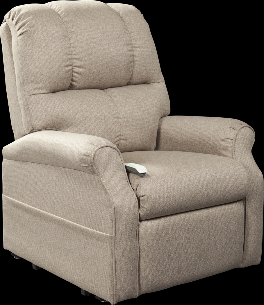 Pentonshire Beige Lift Chair Dual Power Recliner - Thumbnail - Image 1