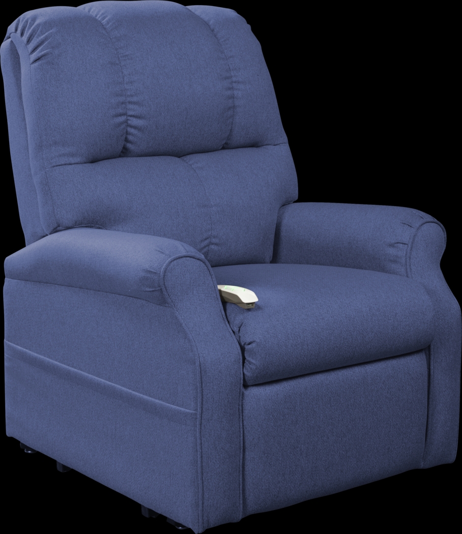Pentonshire Blue Lift Chair Power Recliner - Thumbnail - Image 1