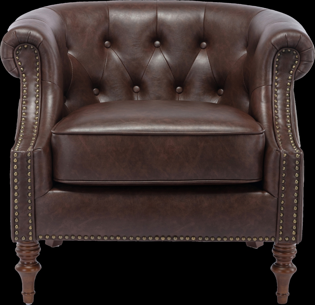 Pentro Brown Accent Chair - Thumbnail - Image 3
